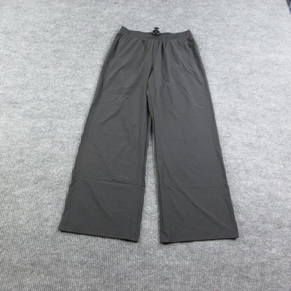 RAE MODE Pants Womens XL Black Wide-Leg Dress Pull On Microfiber 30x32.5*